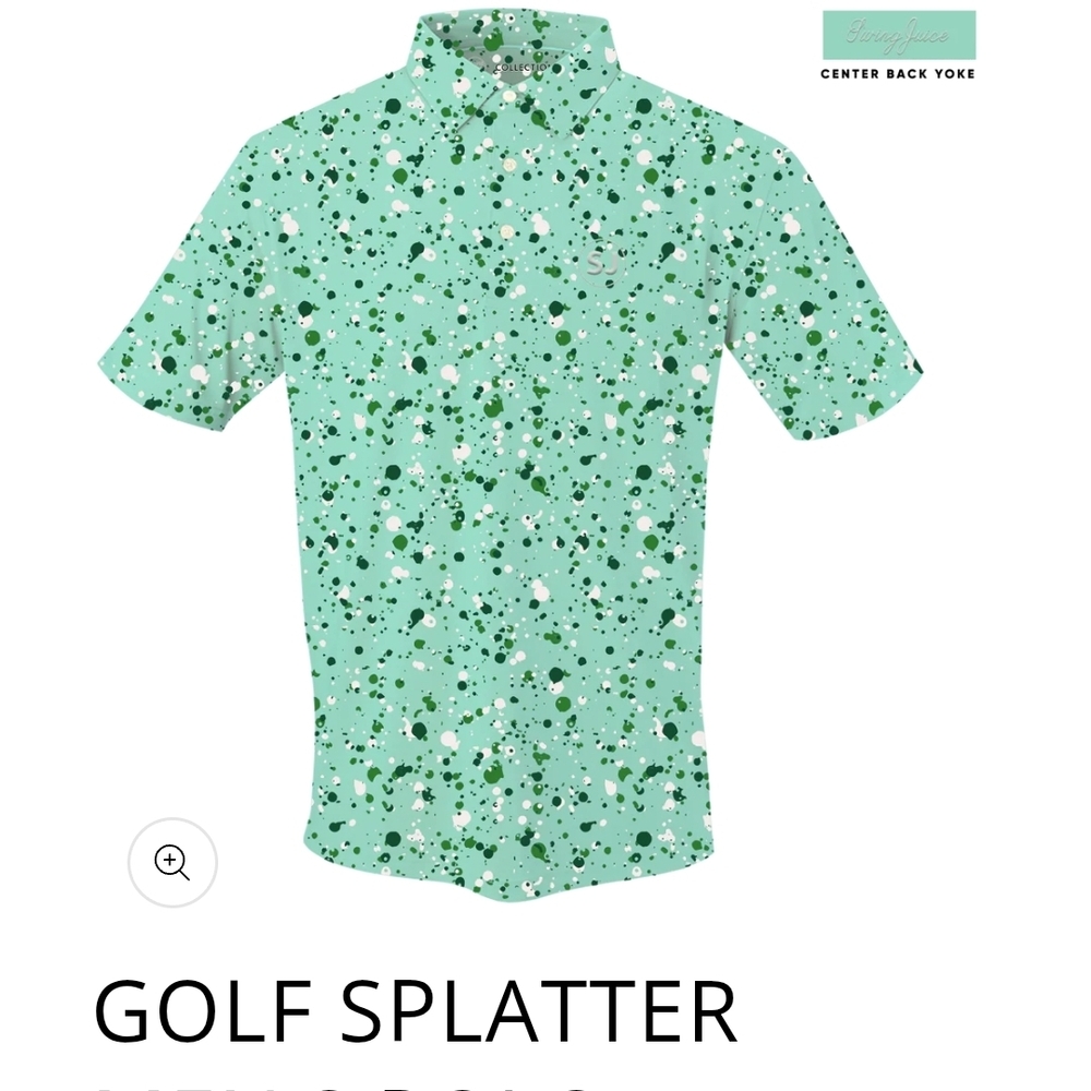 Golf Splatter Men's Casual Shirt
